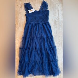 Chic Navy Blue Women's Casual Dress